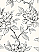 Bloom black and white wallpaper