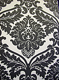 Damask Black On White