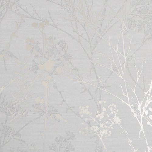 Superfresco Hedgerow Grey/Gold Wallpaper 113251