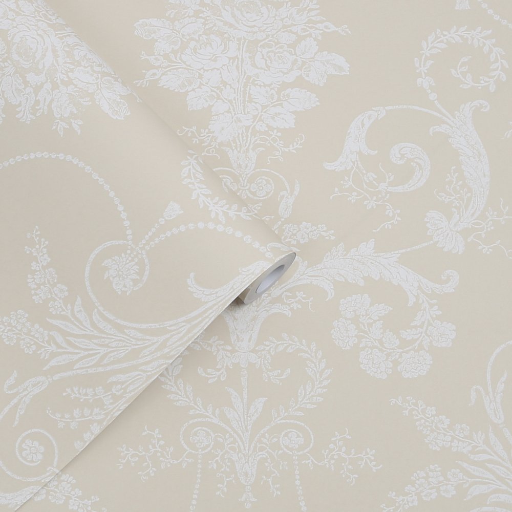 Laura Ashley Josette Linen Wallpaper 113384 Laura Ashley Josette Linen Wallpaper 113384
