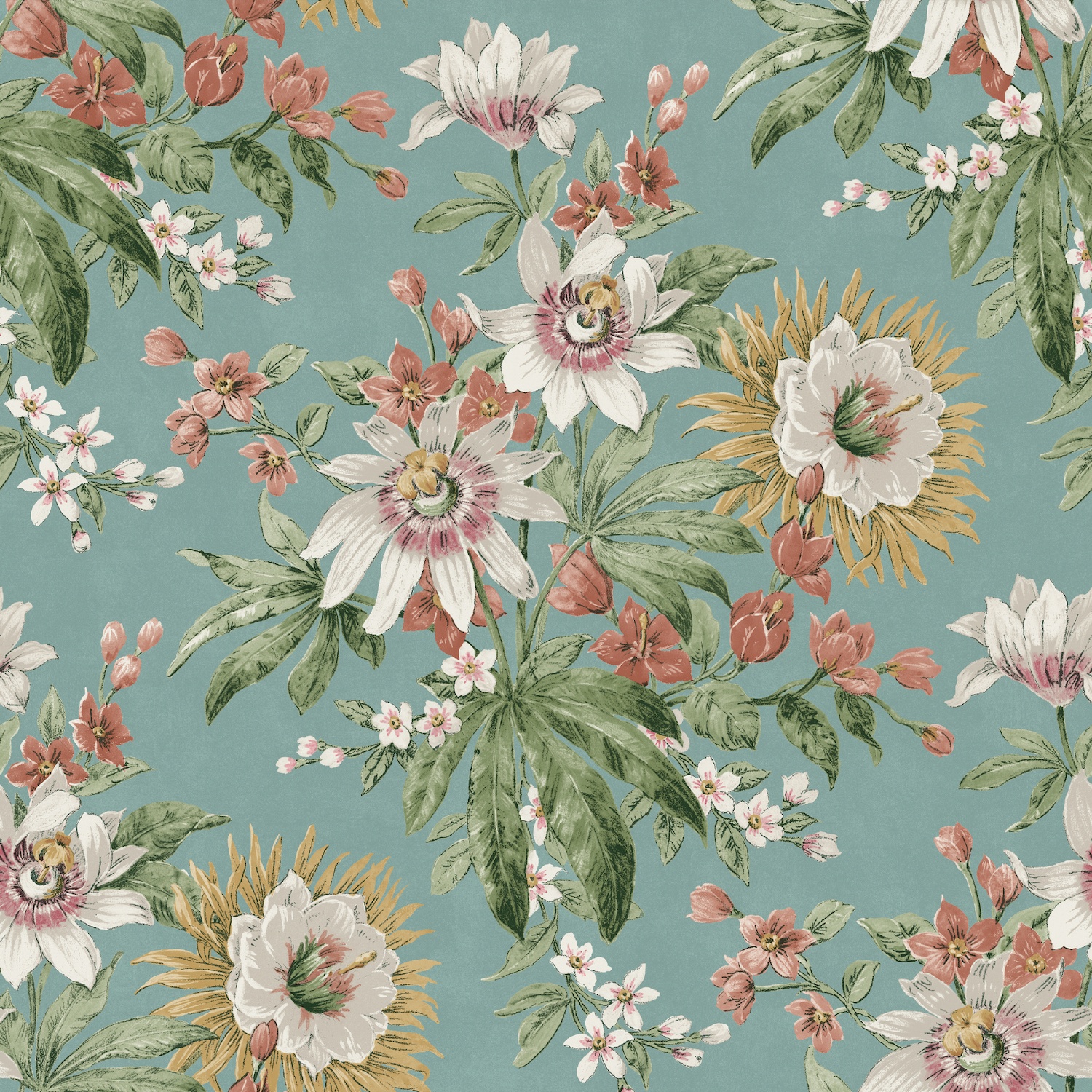 Boutique Martha Duck Egg Wallpaper 116632