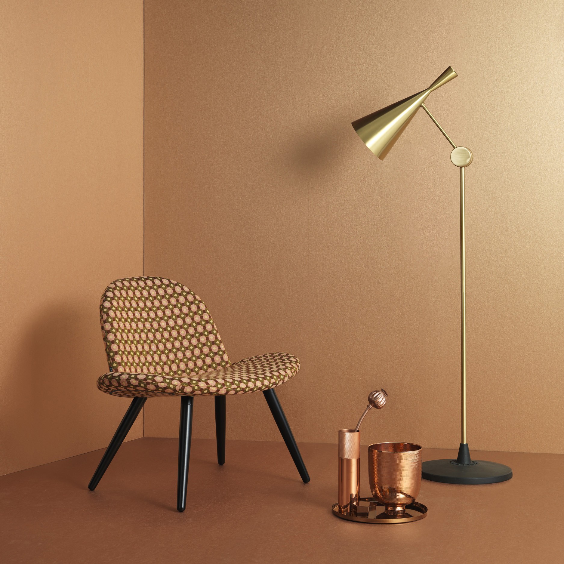 Graham & Brown Edo Tranquil Copper Wallpaper