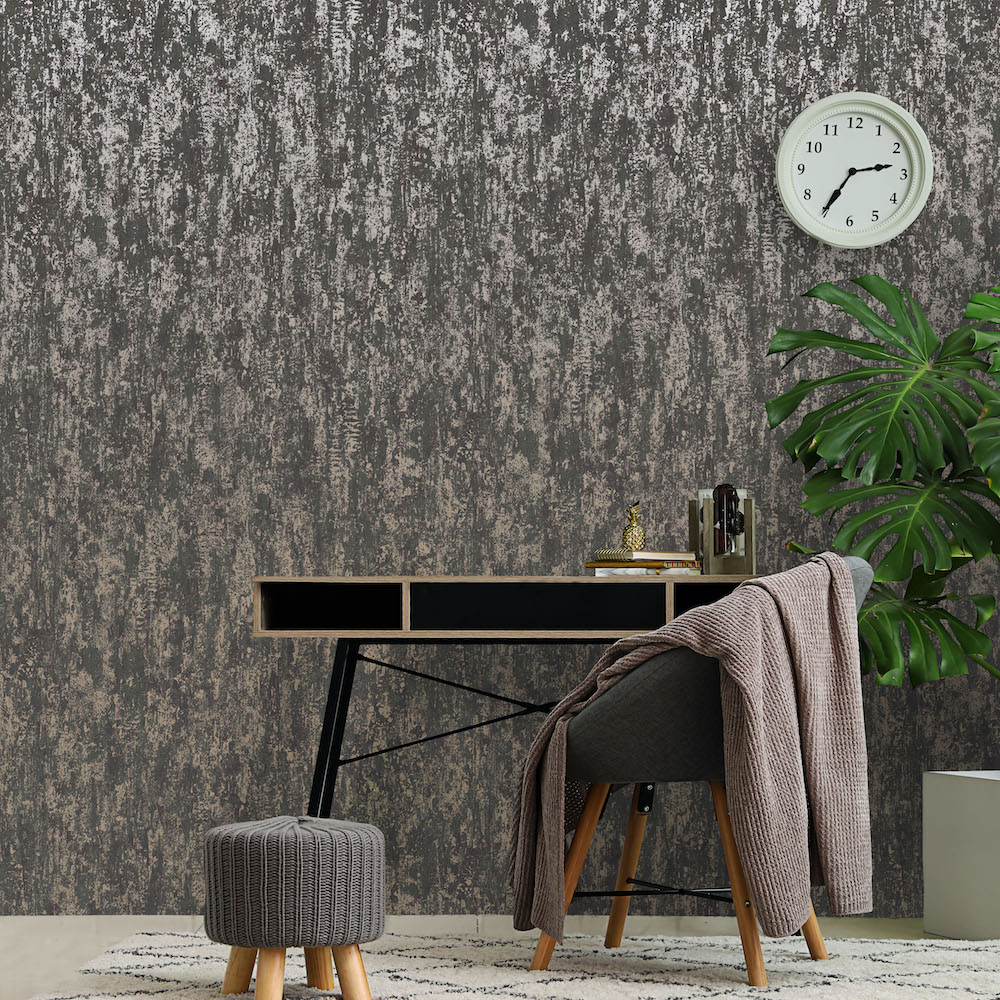 Metallic Marble Wallpaper Charcoal and Copper Fine Decor FD42267  Wallpaper  Sales