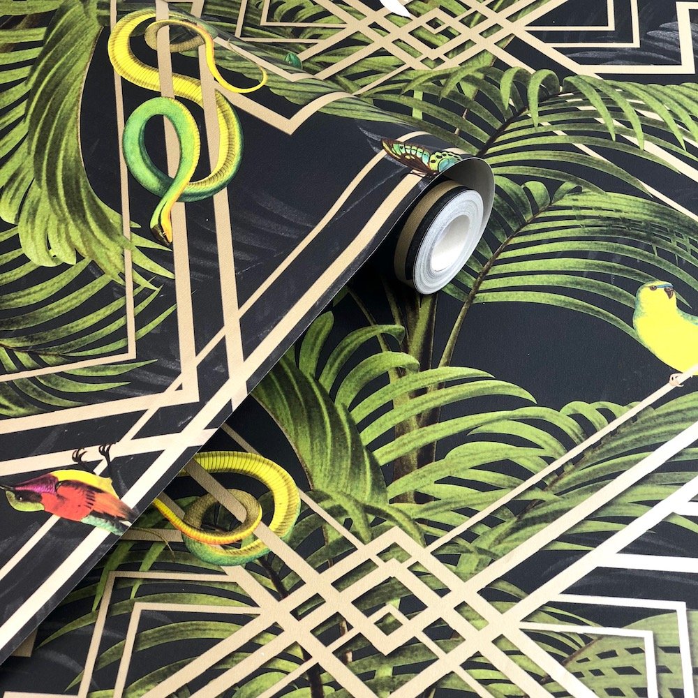 Holden Decor Congo Black Wallpaper 90202