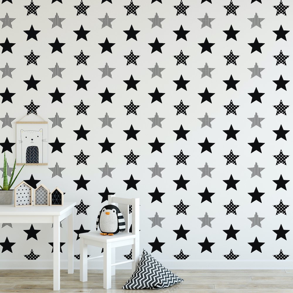 Superfresco Easy Superstar Black Wallpaper
