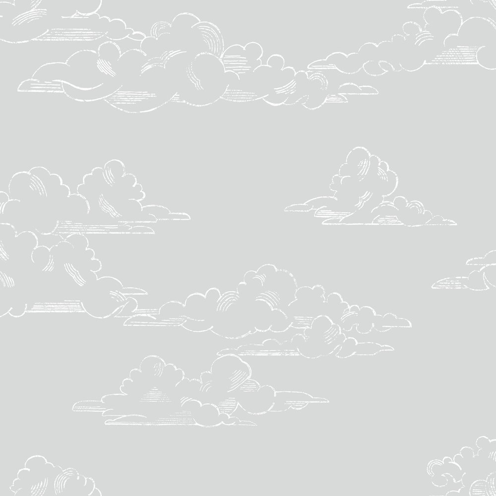 Superfresco Easy Vintage Clouds Grey Wallpaper 108555