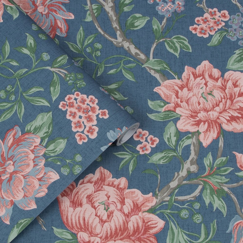 Laura Ashley Tapestry Floral Wallpaper 113407