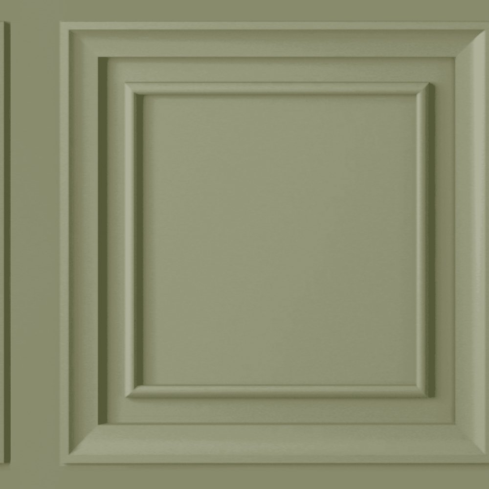 Photo inspiration: Picture Idea: Fresco Wood Panel Sage Green Wallpaper