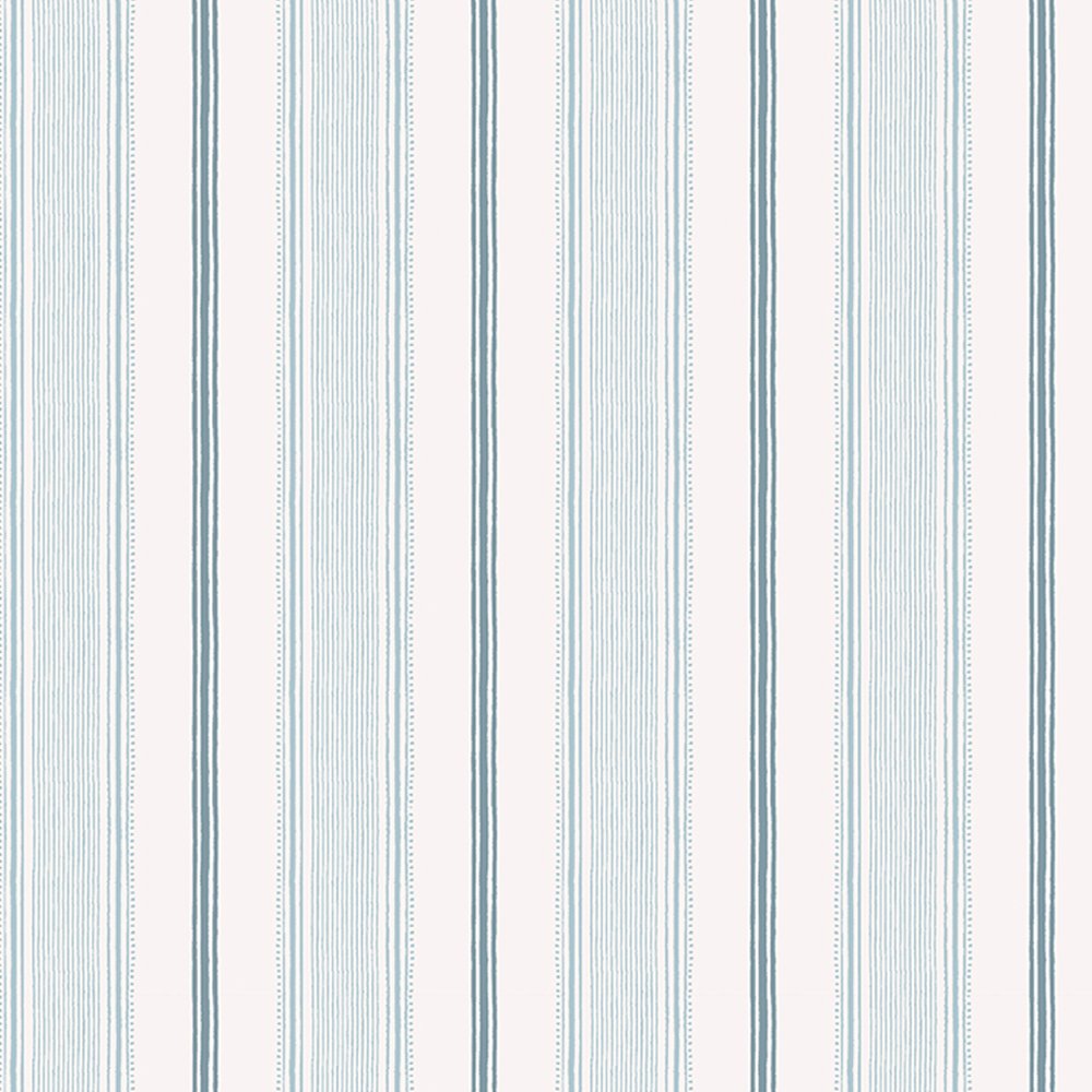 Laura Ashley Heacham Stripe Seaspray Wallpaper 115271