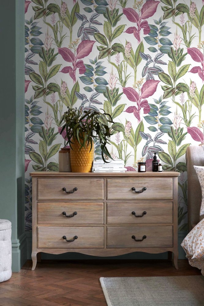 Next Fantasy Rainforest Leaves Multi Wallpaper 118299