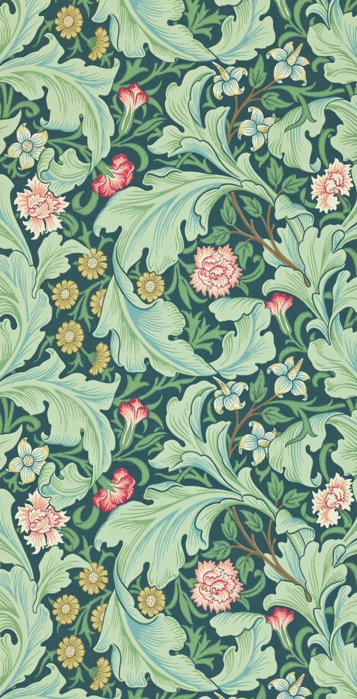 Morris & Co Leicester Woad/Sage Wallpaper 212541