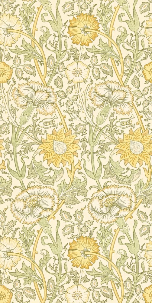 Morris & Co Pink & Rose Cowslip and Fennel Wallpaper 212569