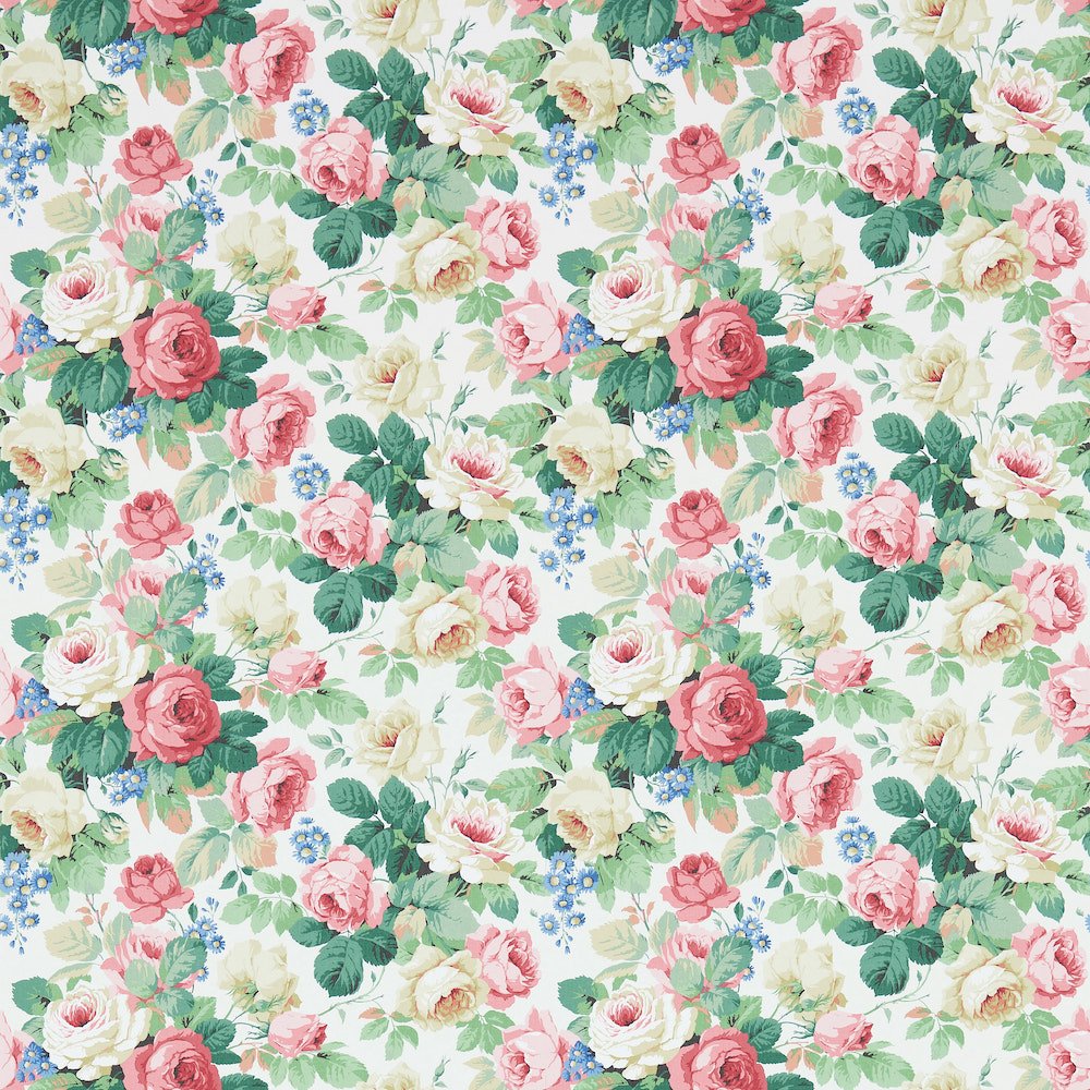 Sanderson Chelsea White and Pink Wallpaper 214606