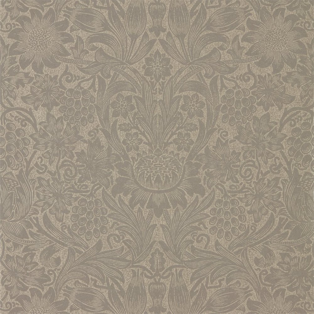 Morris & Co Pure Sunflower Mole & Gold Wallpaper