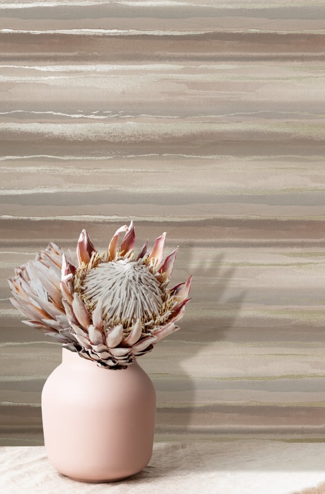 The Design Library Horizon Dusky Rose Wallpaper 282985 Allen Braithwaite