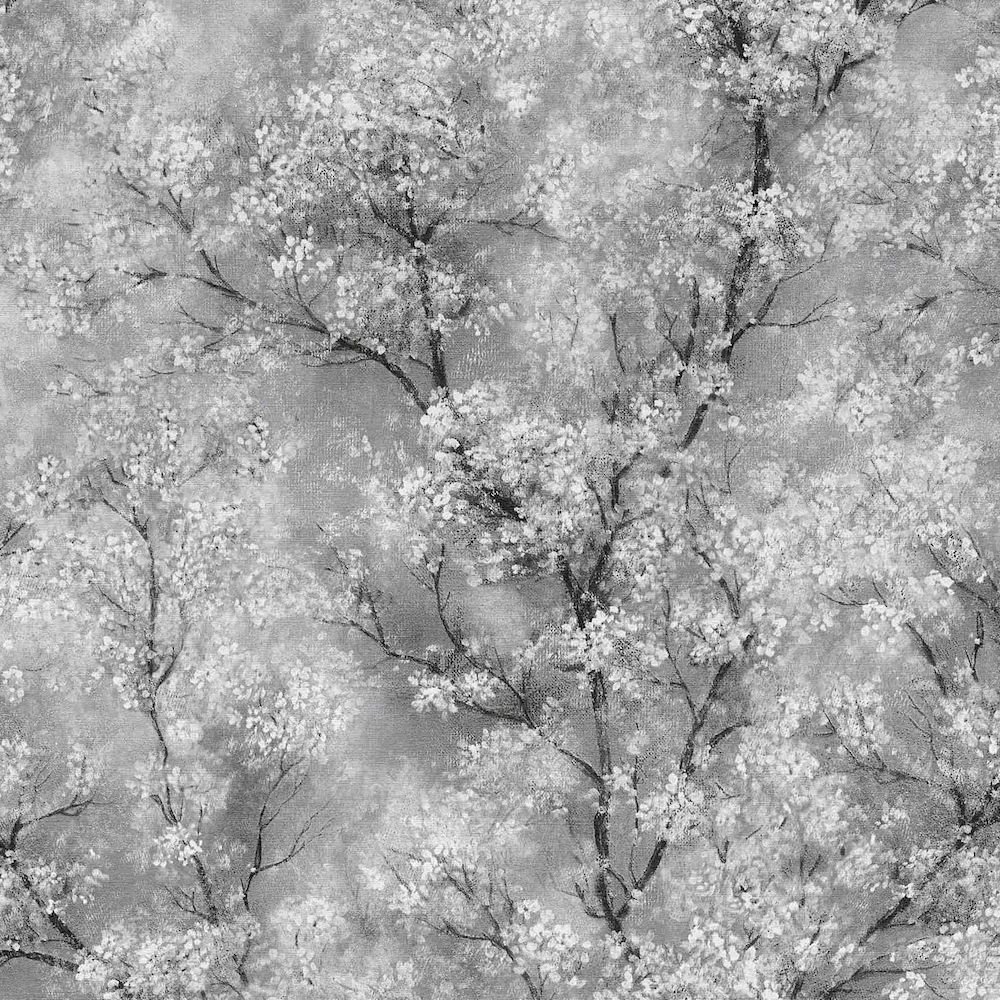 AS Creation Blossom Tree Grey Wallpaper 374201