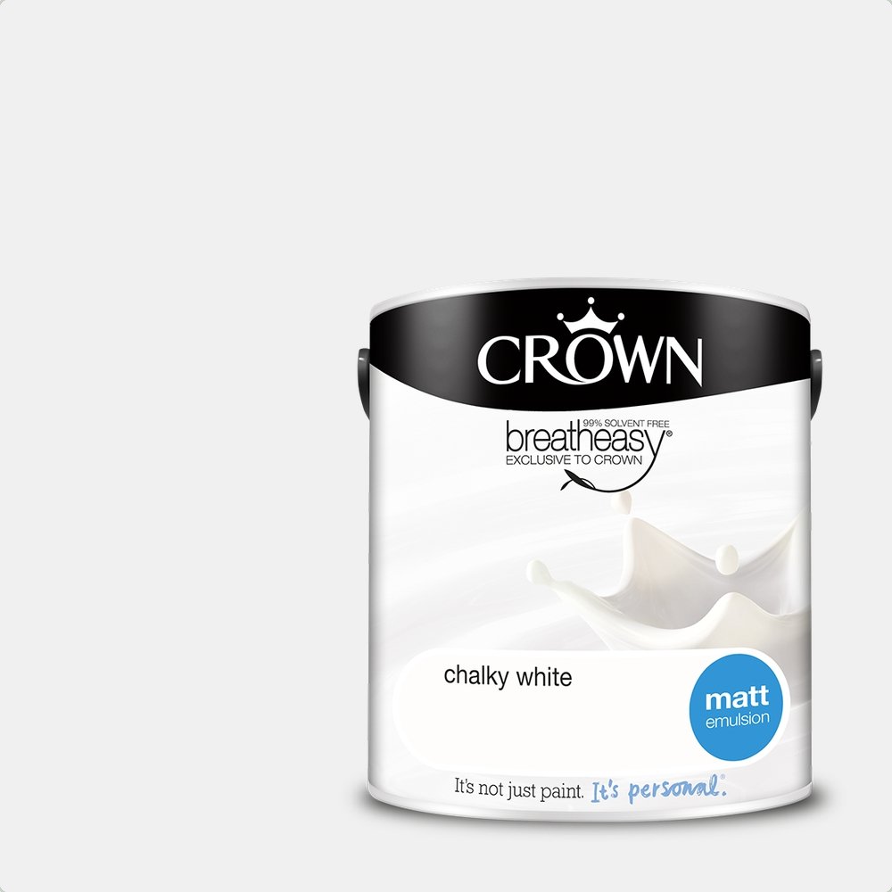 Crown Breatheasy Chalky White Paint