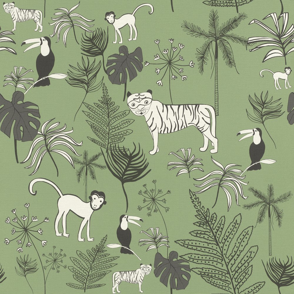 Studio Claas Jungle Dark Green Wallpaper 531817