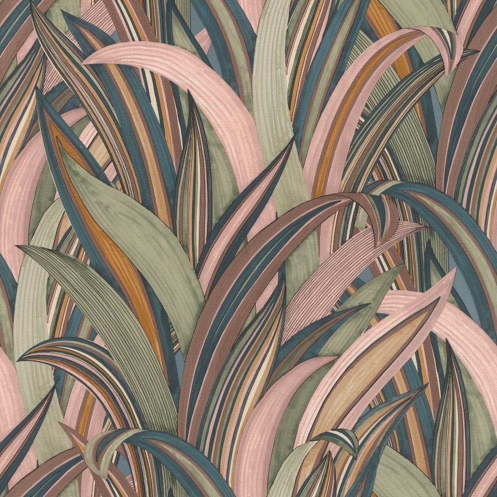 Rasch Amazing Tropical Grasses Pink Wallpaper 541243