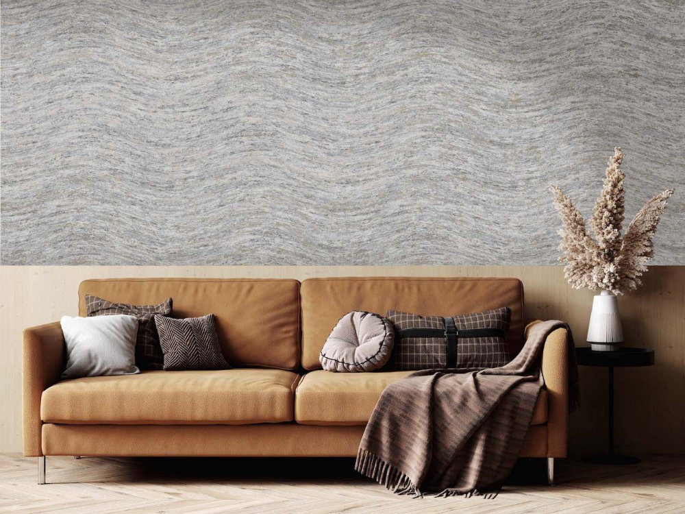 Holden Decor Industrial Wave Texture Grey Wallpaper 65777