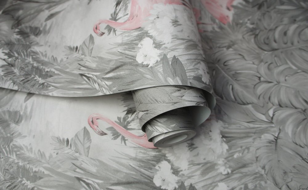 Holden Decor Sarasota Grey & Pink Wallpaper 91261