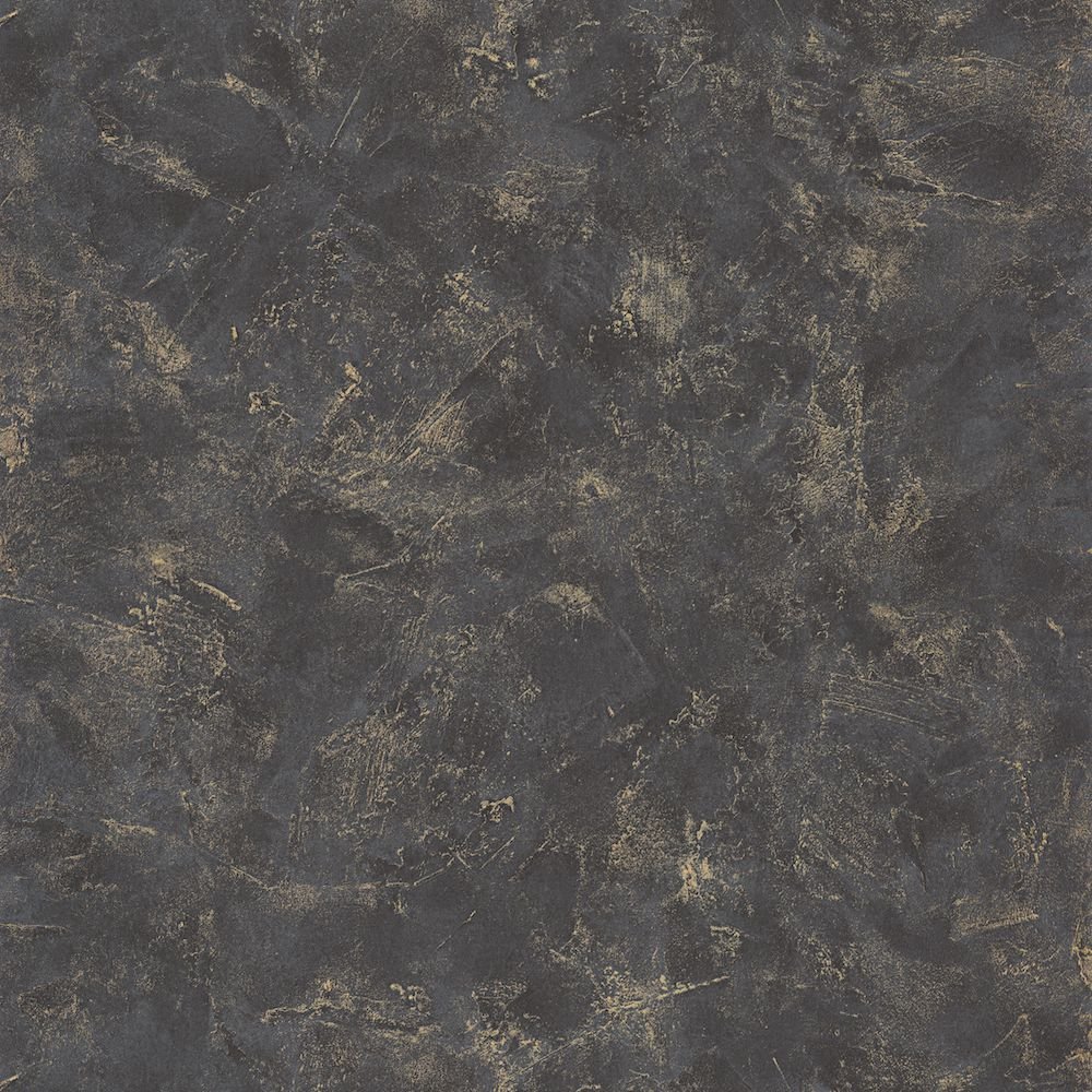 Caselio Patine Charcoal/Gold Wallpaper 100229998