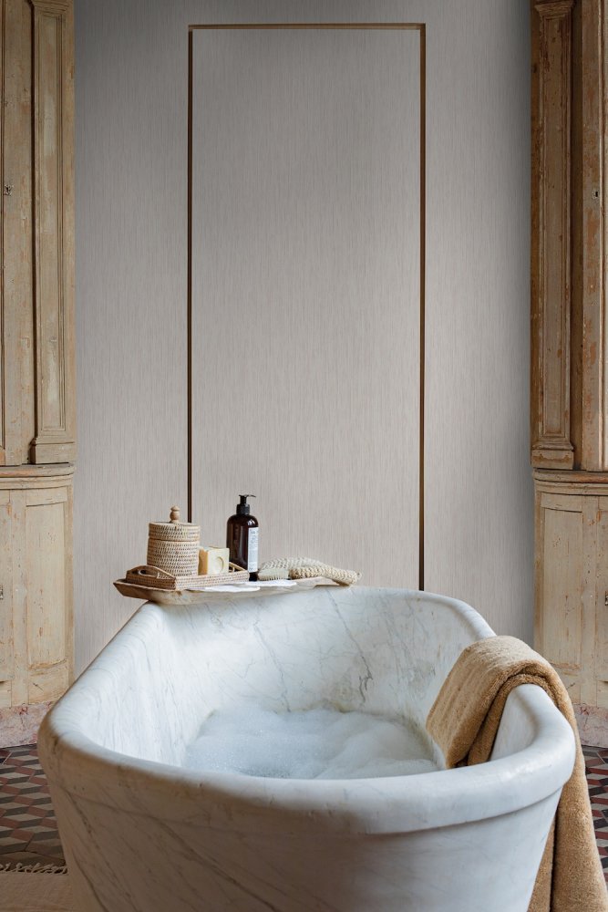 Grandeco Ciberon Plain White Wallpaper EE1005