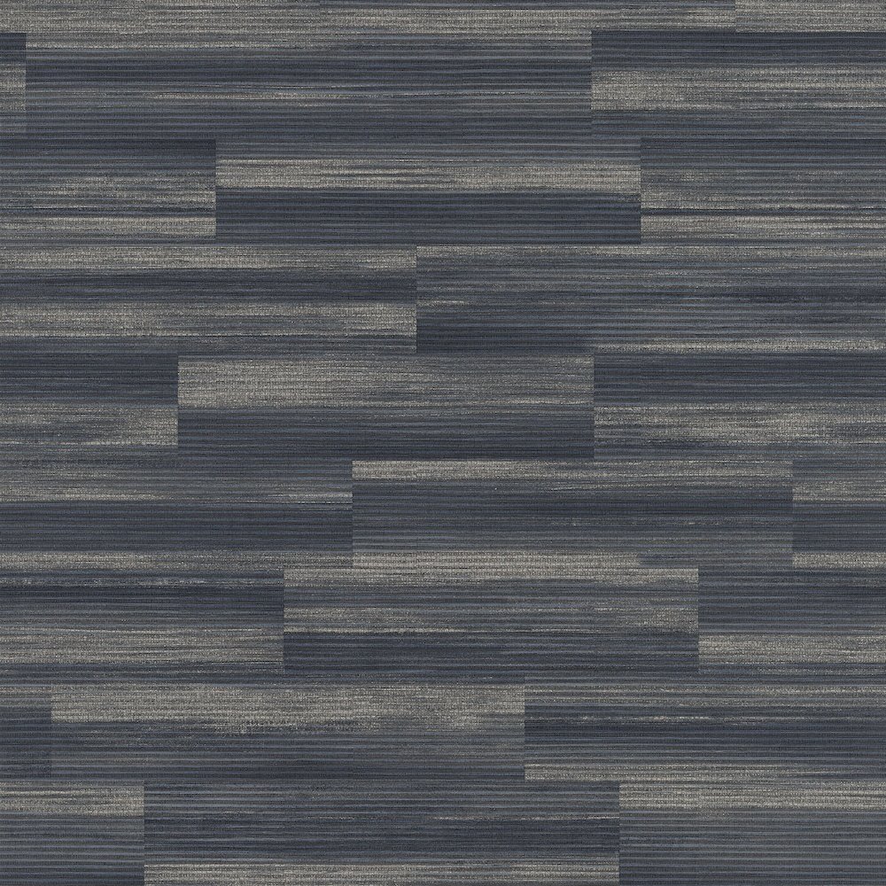 Grandeco Raffia Plain Blue Wallpaper EE1106