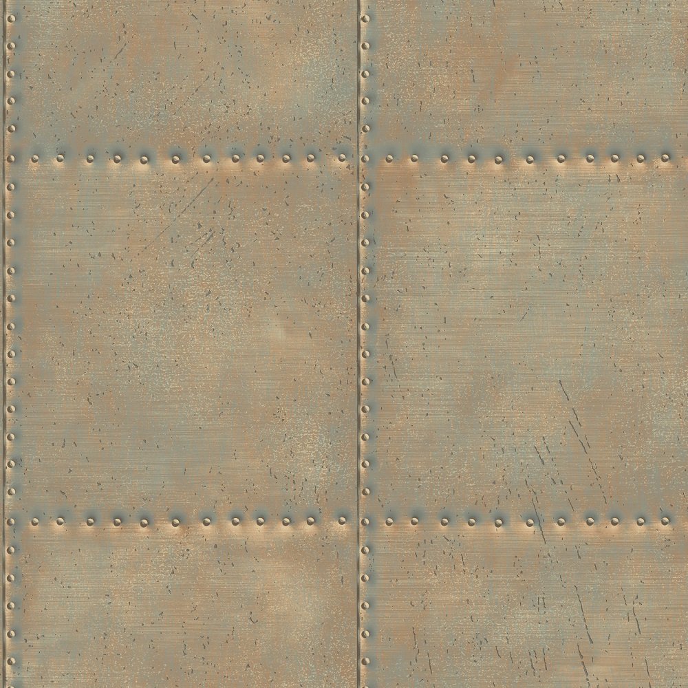 Copper Metal Panel wallpaper FD22344