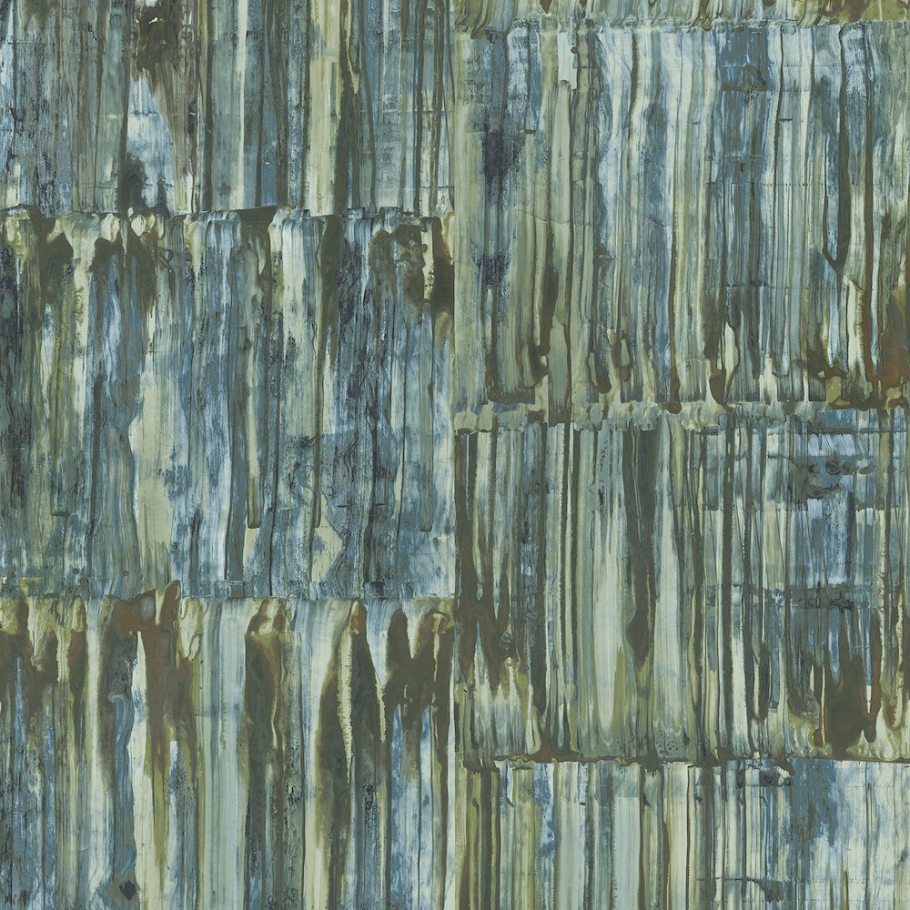 Holden Decor Patina Blue Wallpaper Paste The Wall Distressed Panel Metallic