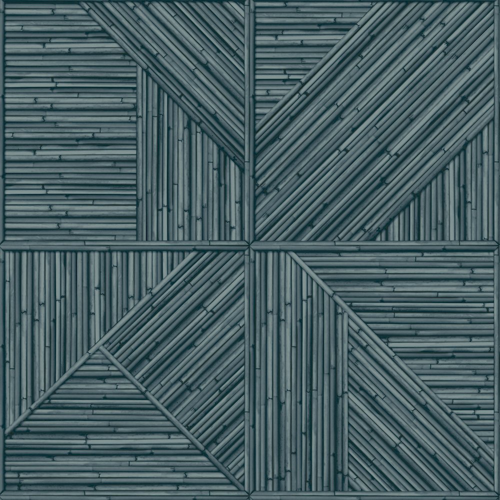 Grandeco Paglia Blue Wallpaper