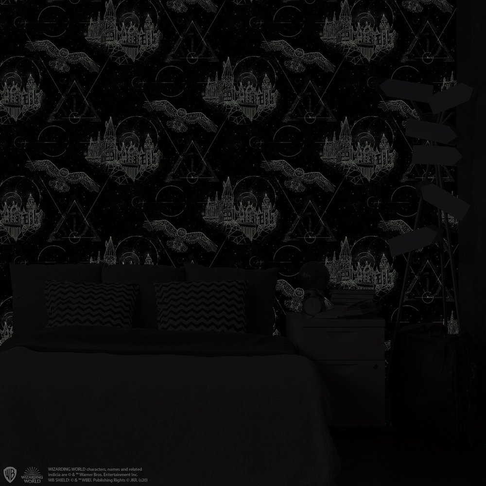 Harry Potter Lumos Glow In The Dark Black Wallpaper 113250