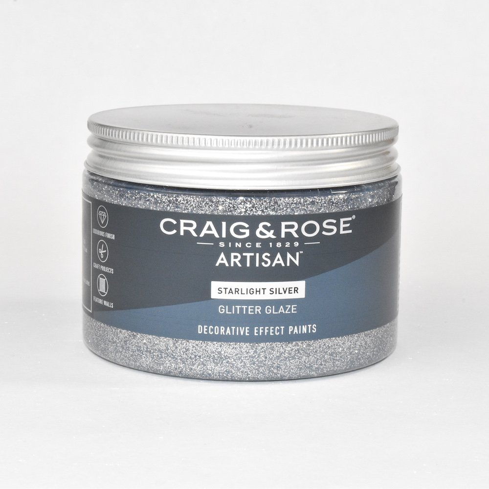 Craig & Rose Artisan Starlight Silver Glitter Glaze