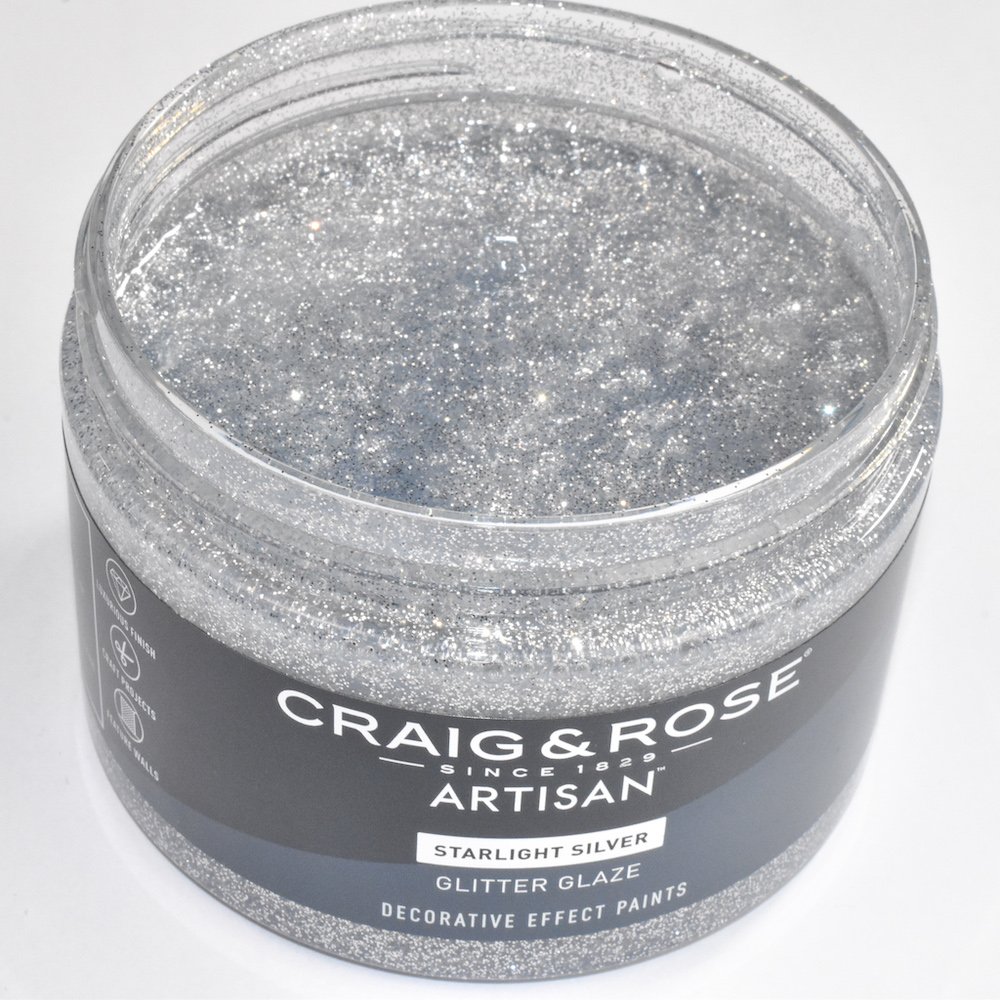 Craig & Rose Artisan Starlight Silver Glitter Glaze