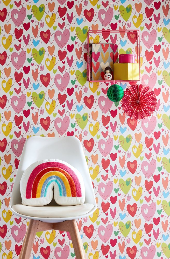 ohpopsi Pop Hearts Tutti Frutti Wallpaper