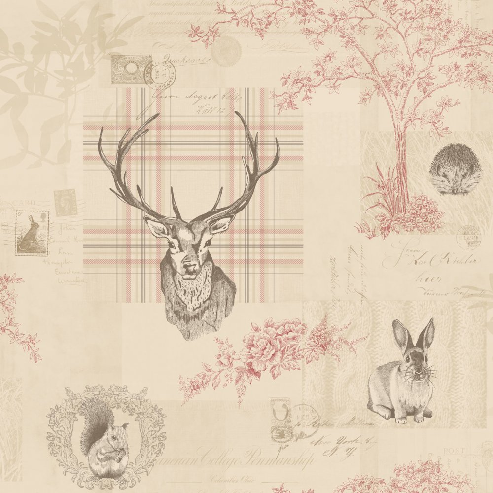 Richmond stag wallpaper by Holden Decor 98010