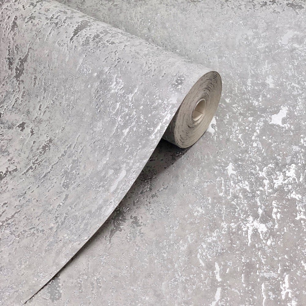 Superfresco Milan Plain Silver Wallpaper 100491