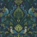 Grandeco Arcadia Opulent Damask Blue & Green Wallpaper