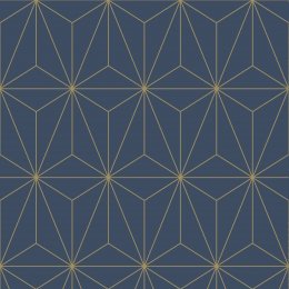 Graham & Brown Prism Navy Wallpaper 104742