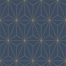 Graham & Brown Prism Navy Wallpaper 104742