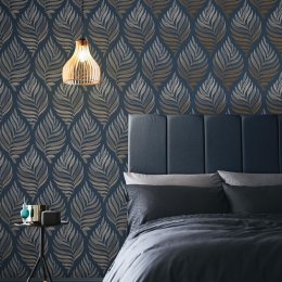 Graham & Brown Botanica Midnight Wallpaper Room