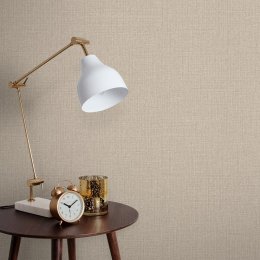 Graham & Brown Linen Beige Wallpaper Room