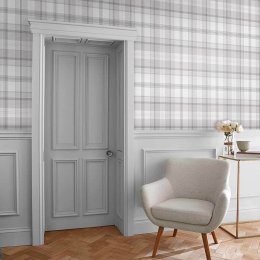 Graham & Brown Harmony White Rose Gold Wallpaper Room