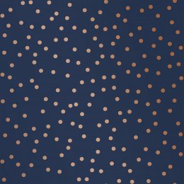 Superfresco Easy Confetti Navy Copper Wallpaper 108561