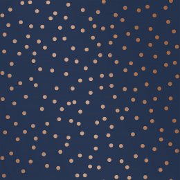 Superfresco Easy Confetti Navy Copper Wallpaper 108561