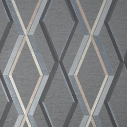 Superfresco Easy Prestige Geo Charcoal Wallpaper 108611