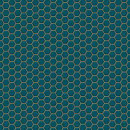 Contour Antibac Hexagon Lattice Teal Wallpaper 112651