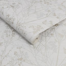 Superfresco Hedgerow Grey/Gold Wallpaper 113251