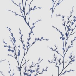 Laura Ashley Pussy Willow Off White/Midnight Wallpaper 113360