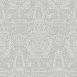 Laura Ashley Heraldic Damask Slate Grey Wallpaper 113410